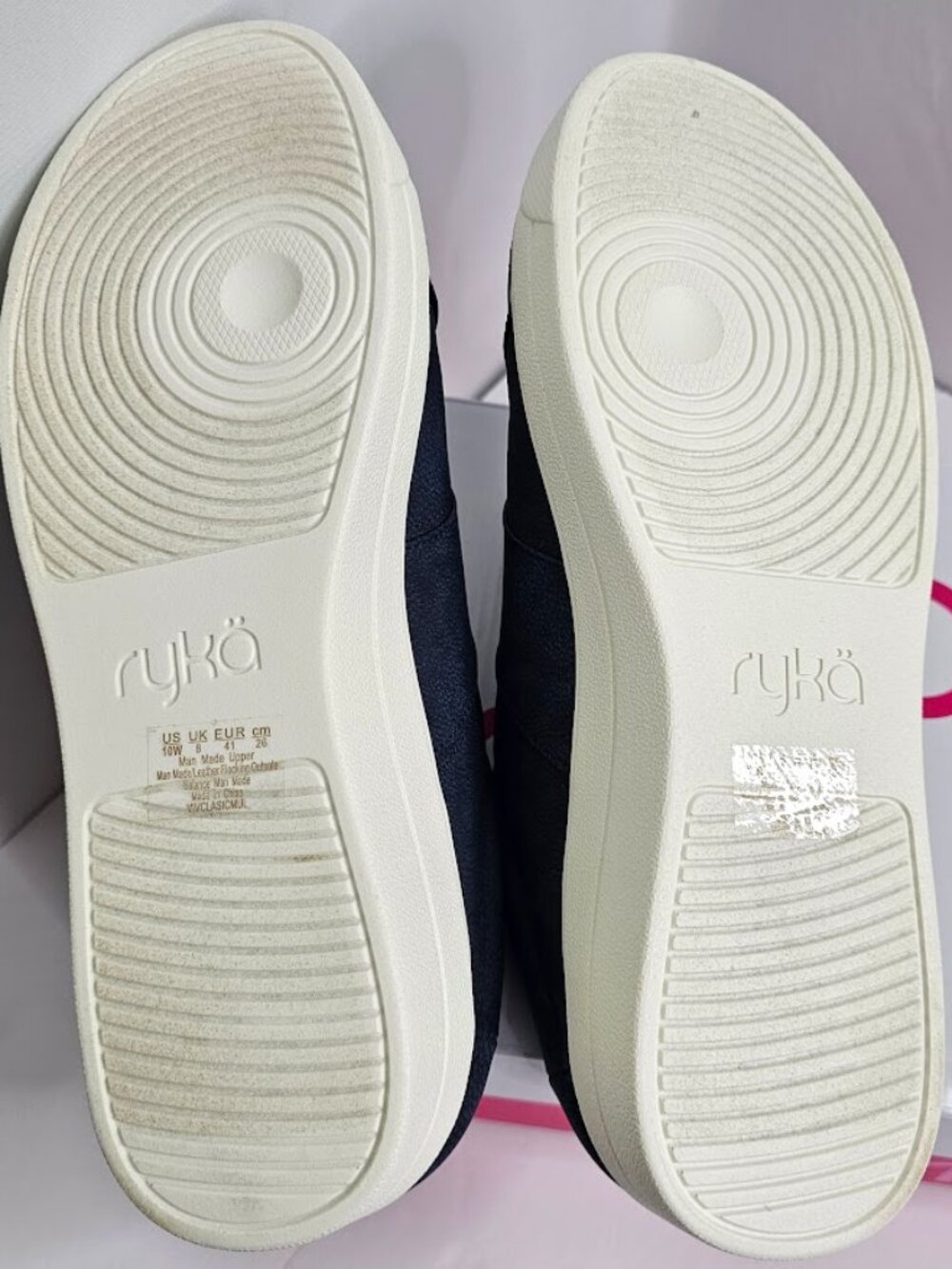 NEW RYKA Fixed Lace Sneaker Mules VIV Classic Mule Women's size 10W ACADEMY BLUE - Picture 5 of 8